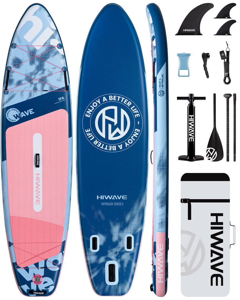Stand Up Paddle (SUP) Inflable - 11'6 pies / 351 cm + Mochila + Accesorios