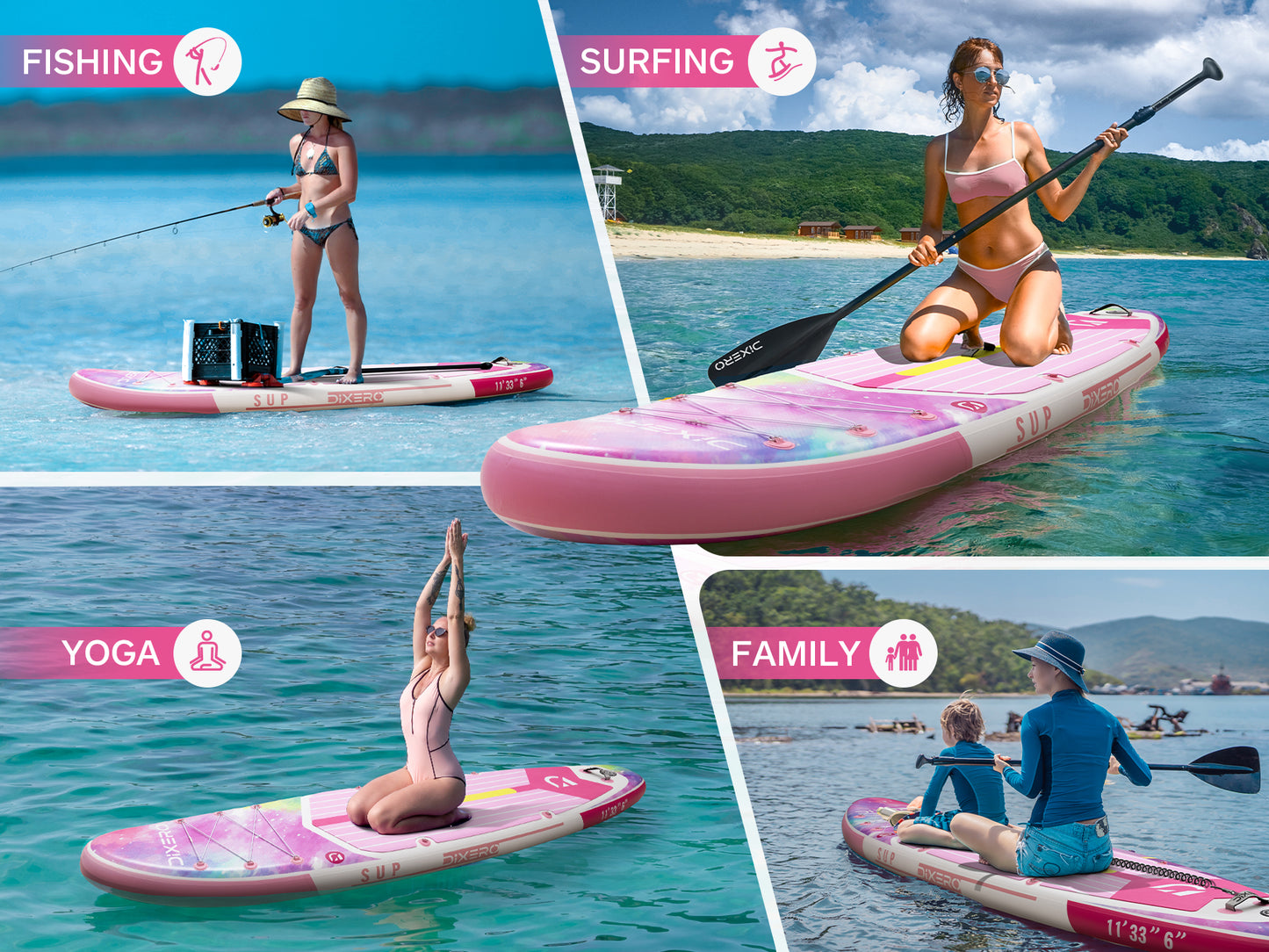 Stand Up Paddle (SUP) Inflable - 11'' pies / 335 cm + Mochila + Accesorios