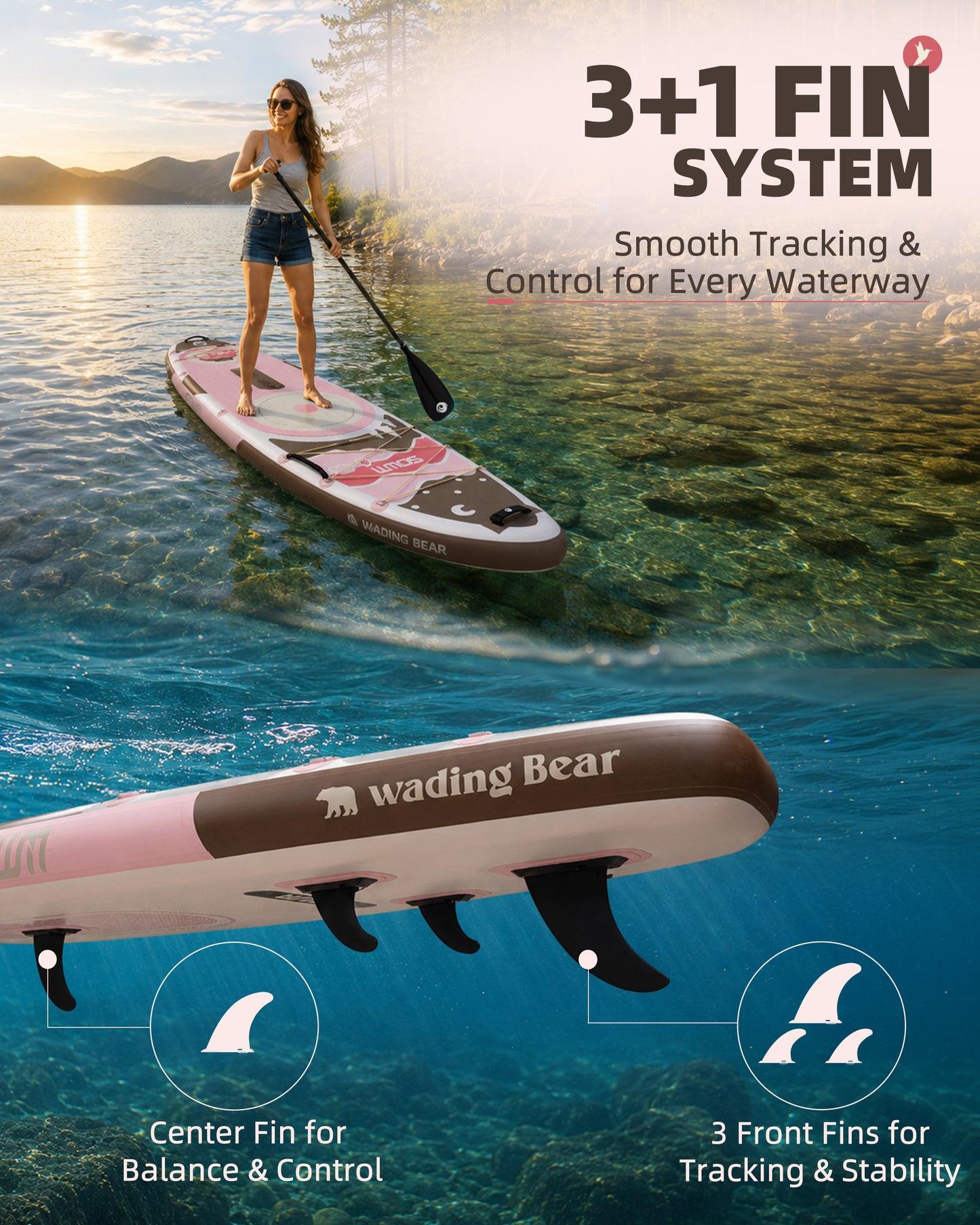 Stand Up Paddle (SUP) Inflable - 11'6 pies / 351 cm + Mochila + Accesorios