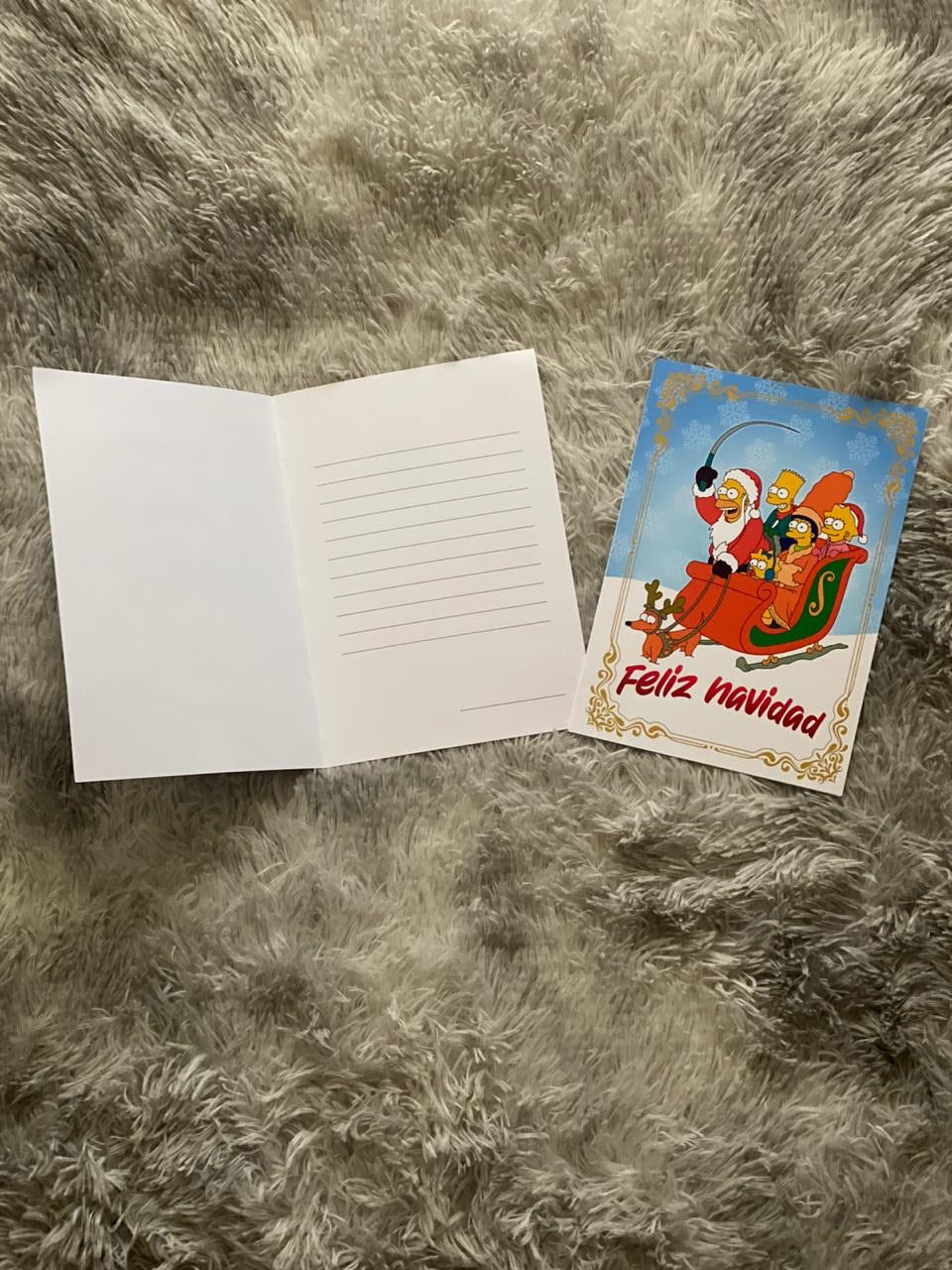 Tarjeta navidad los simpsons