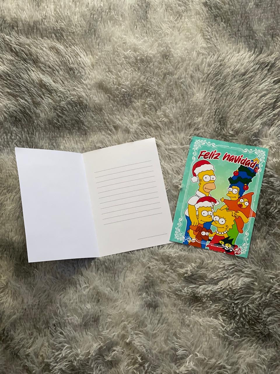 Tarjeta navideña the simpsons