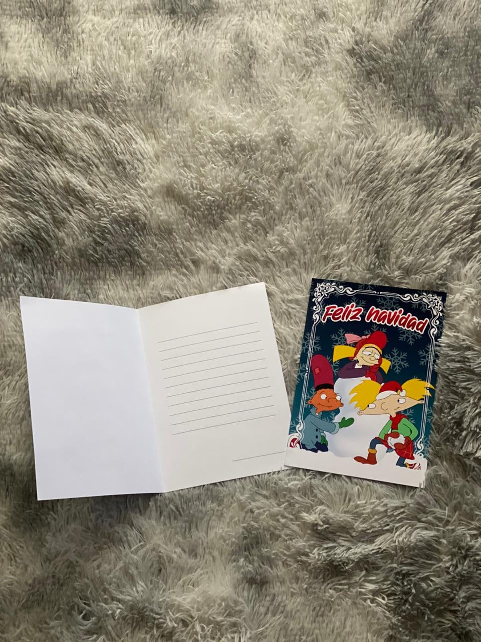 Tarjeta navideña Hey Arnold