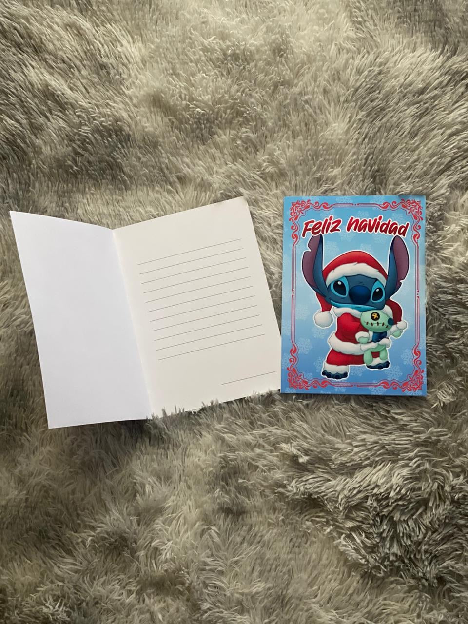 Tarjeta pascuero stitch