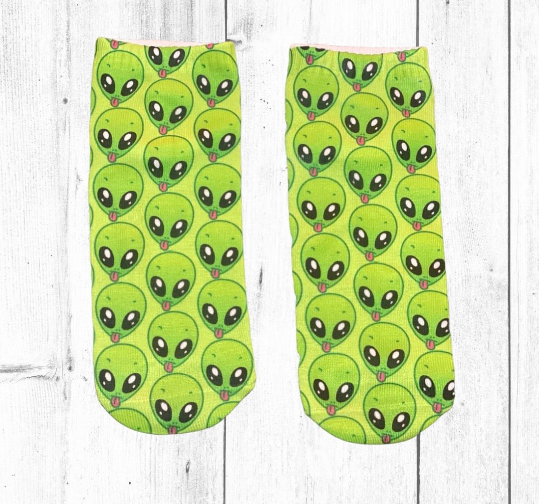 Socks Aliens verde