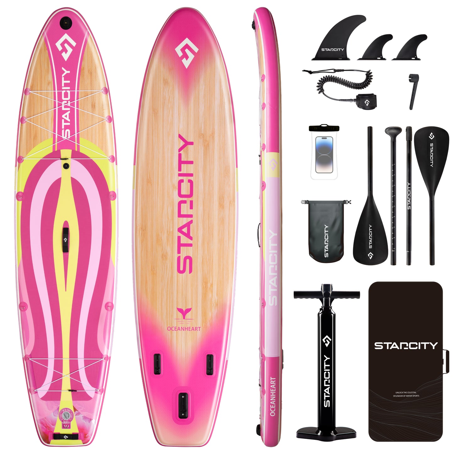 Stand Up Paddle (SUP) Inflable - 11'6 pies / 351 cm + Mochila + Accesorios