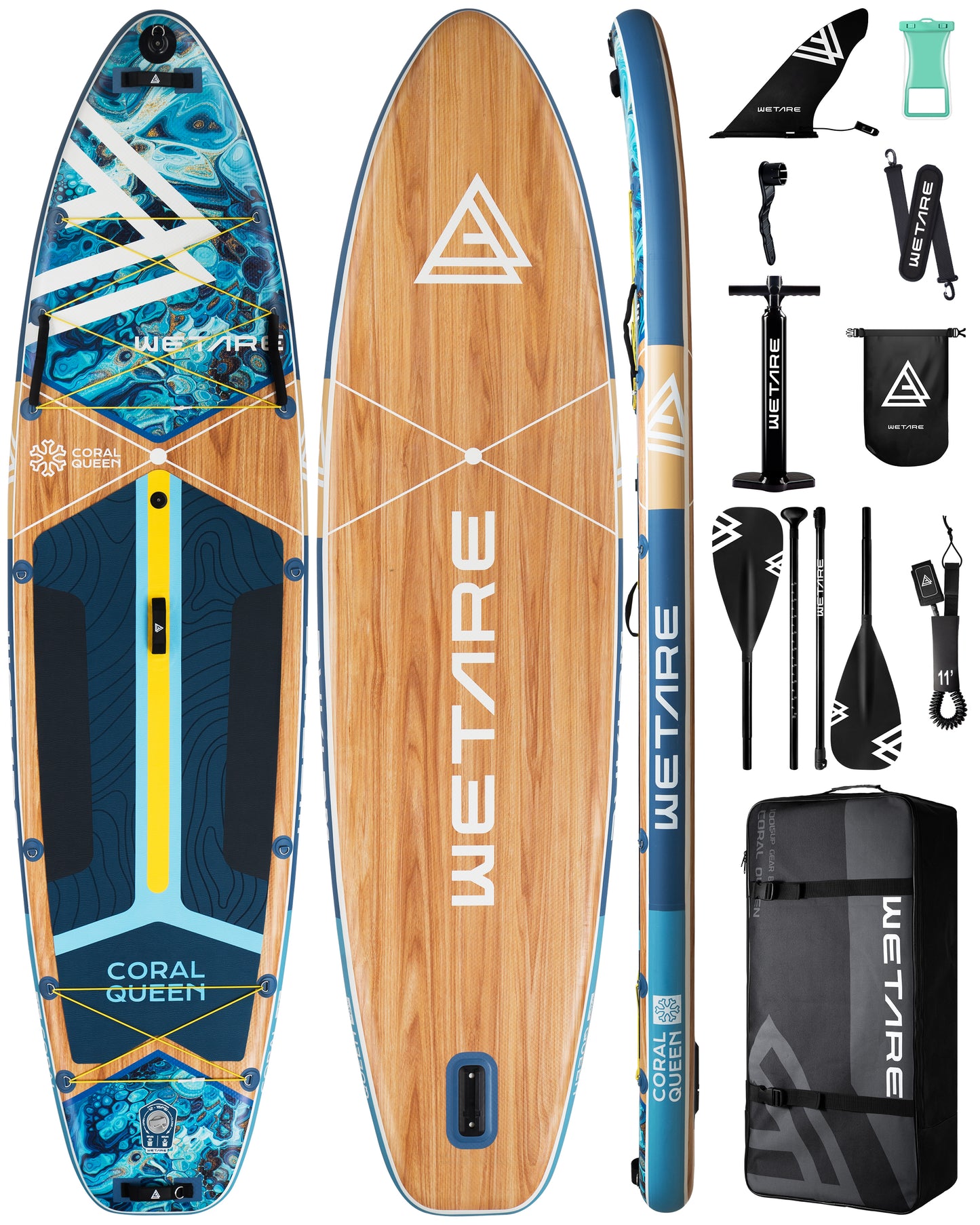 Stand Up Paddle (SUP) Inflable - 11'6 pies / 351 cm + Mochila + Accesorios