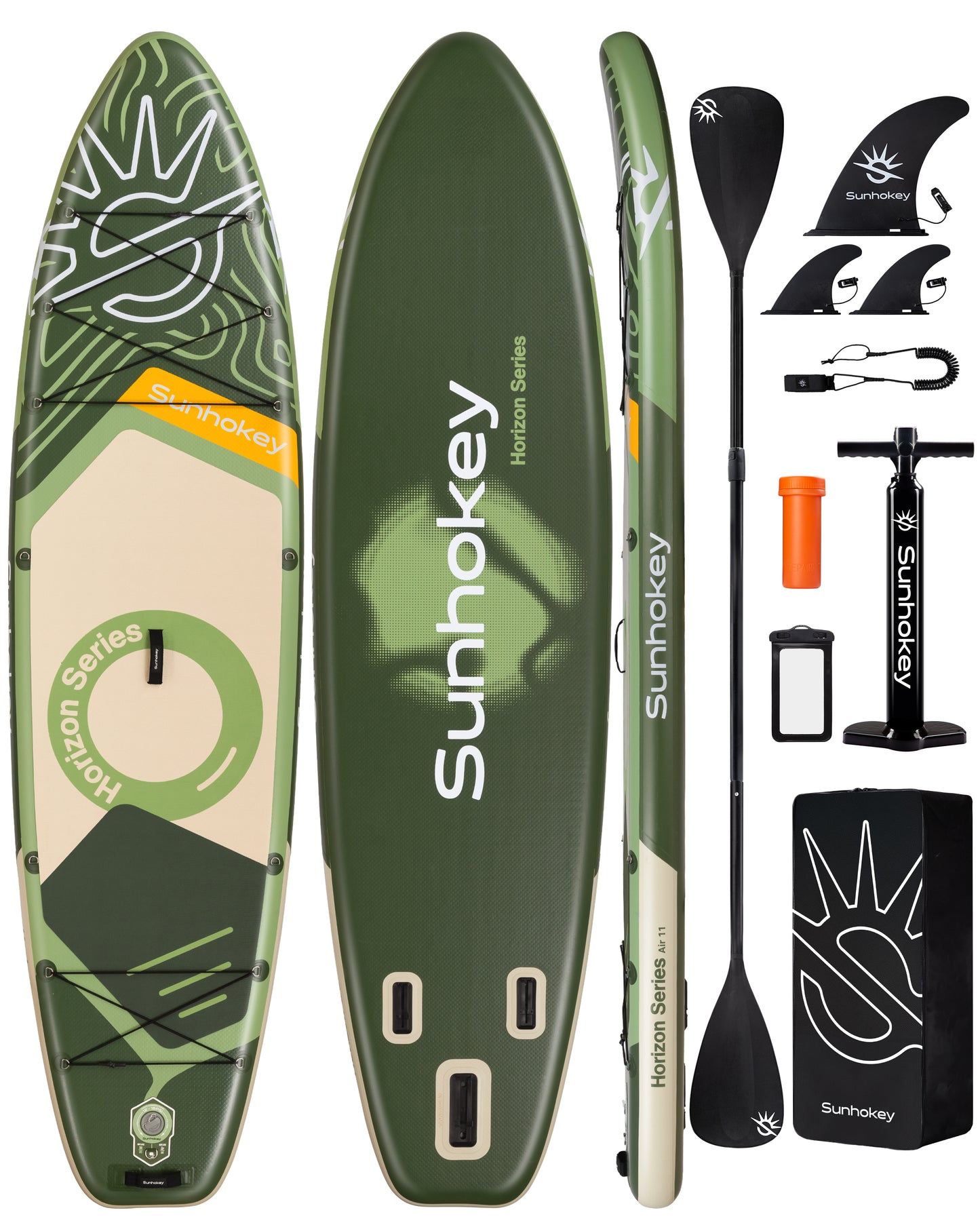 Stand Up Paddle (SUP) Inflable - 11'' pies / 335 cm + Mochila + Accesorios