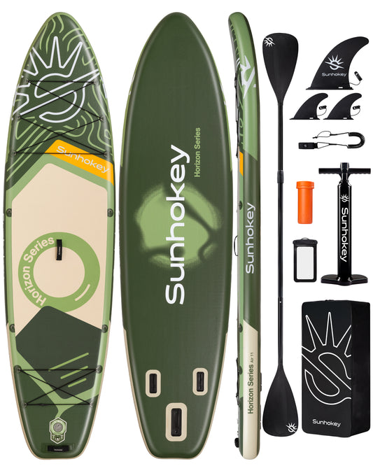 Stand Up Paddle (SUP) Inflable - 11'' pies / 335 cm + Mochila + Accesorios