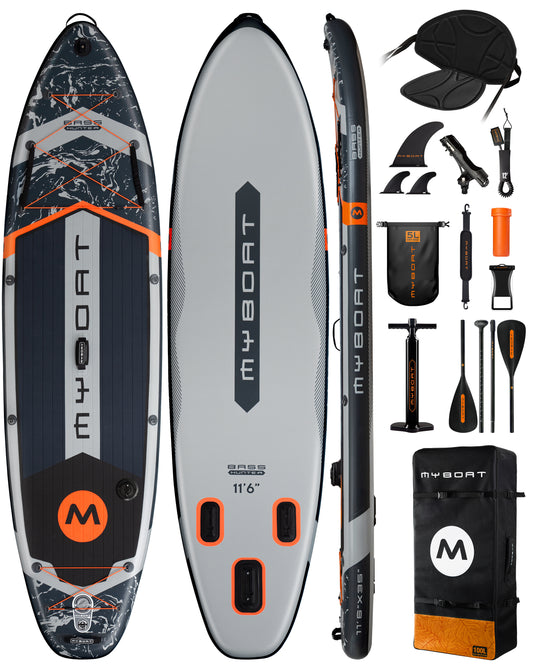 Stand Up Paddle (SUP) Inflable - 11'6 pies / 351 cm + Mochila + Accesorios