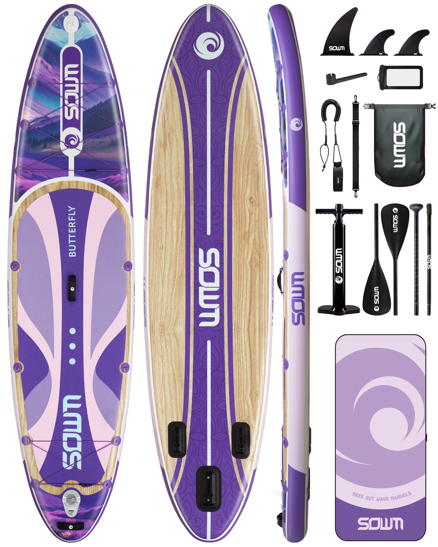 Stand Up Paddle (SUP) Inflable - 11'' pies / 335 cm + Mochila + Accesorios