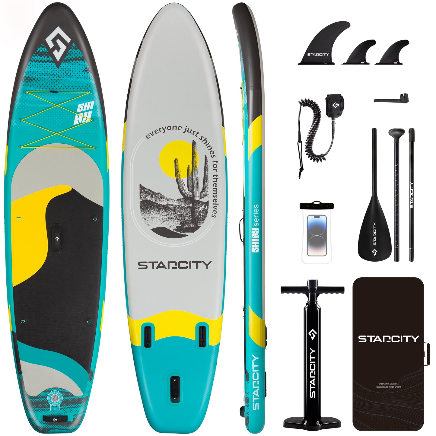 Stand Up Paddle (SUP) Inflable - 11 pies / 335 cm + Mochila + Accesorios