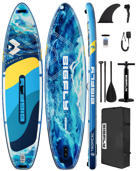 Stand Up Paddle (SUP) Inflable - 11' pies / 335 cm + Mochila + Accesorios
