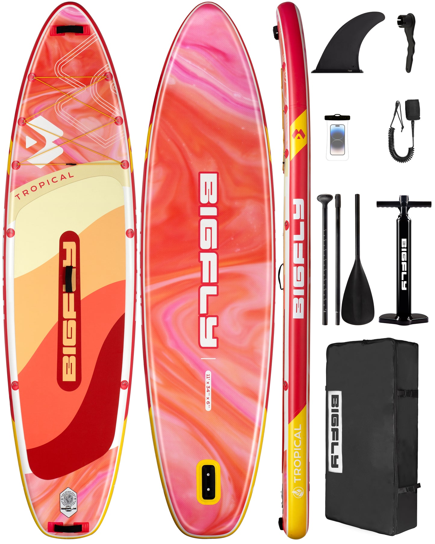Stand Up Paddle (SUP) Inflable - 11' pies / 335 cm + Mochila + Accesorios
