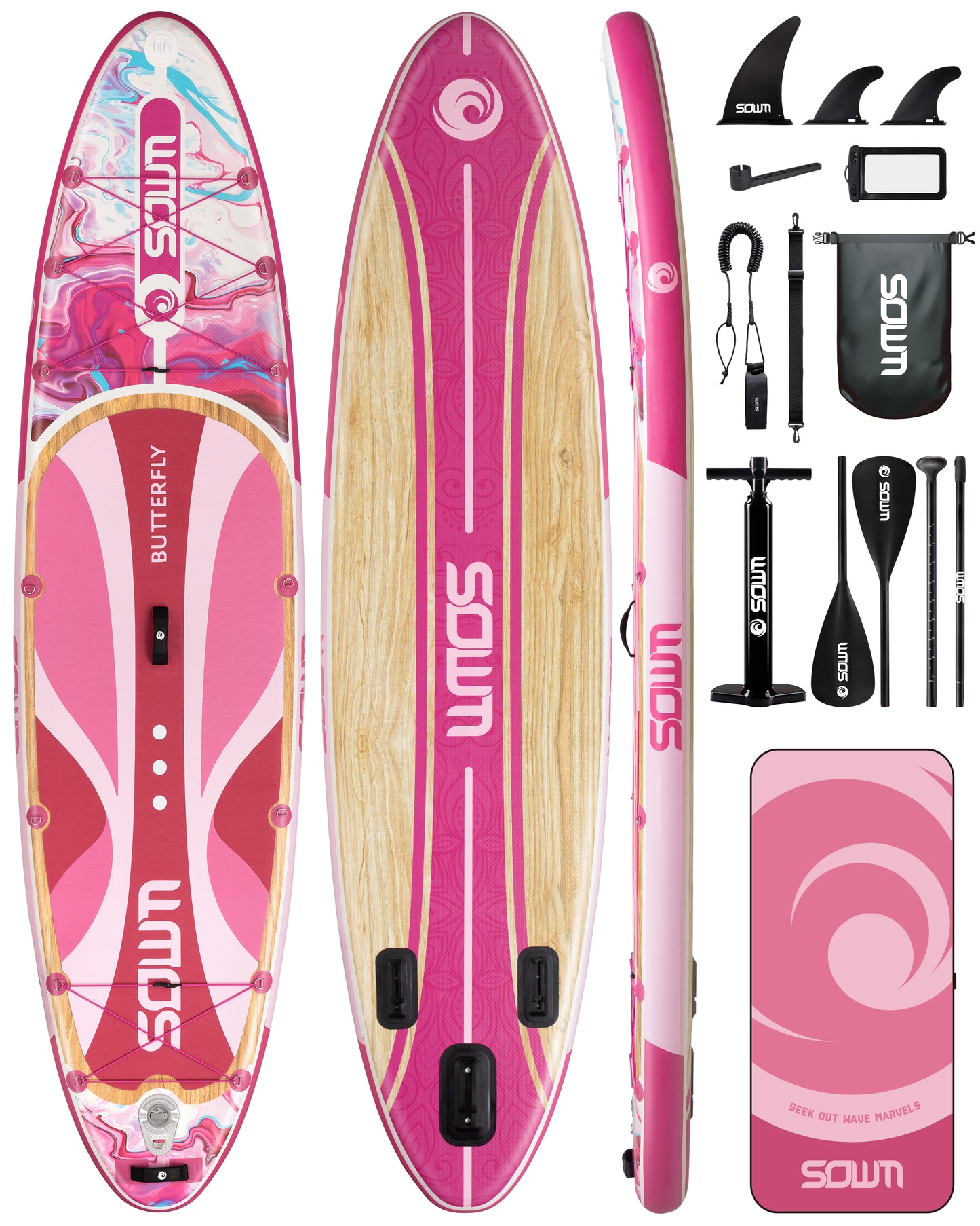 Stand Up Paddle (SUP) Inflable - 11'' pies / 335 cm + Mochila + Accesorios