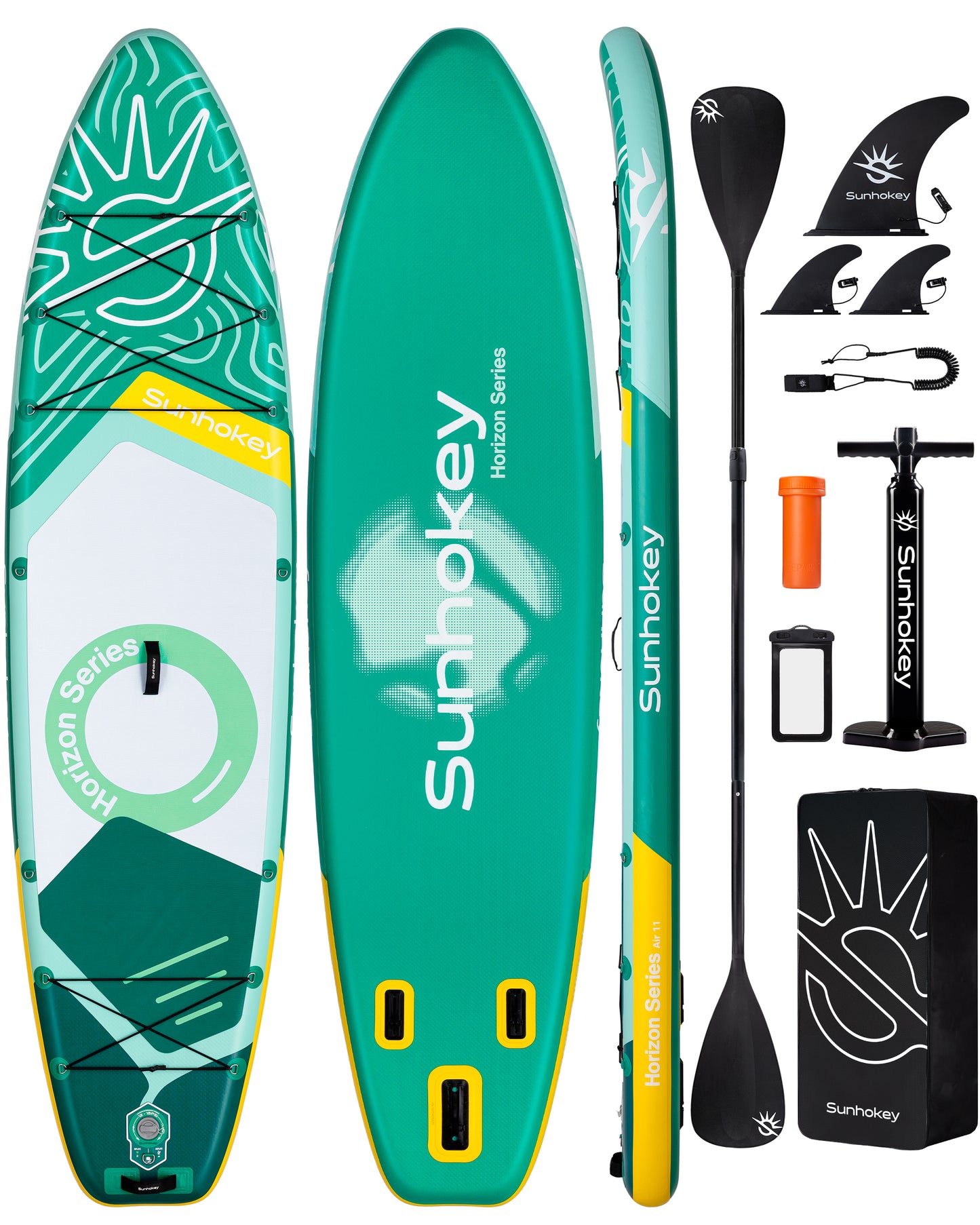 Stand Up Paddle (SUP) Inflable - 11'' pies / 335 cm + Mochila + Accesorios