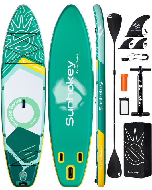 Stand Up Paddle (SUP) Inflable - 11'' pies / 335 cm + Mochila + Accesorios