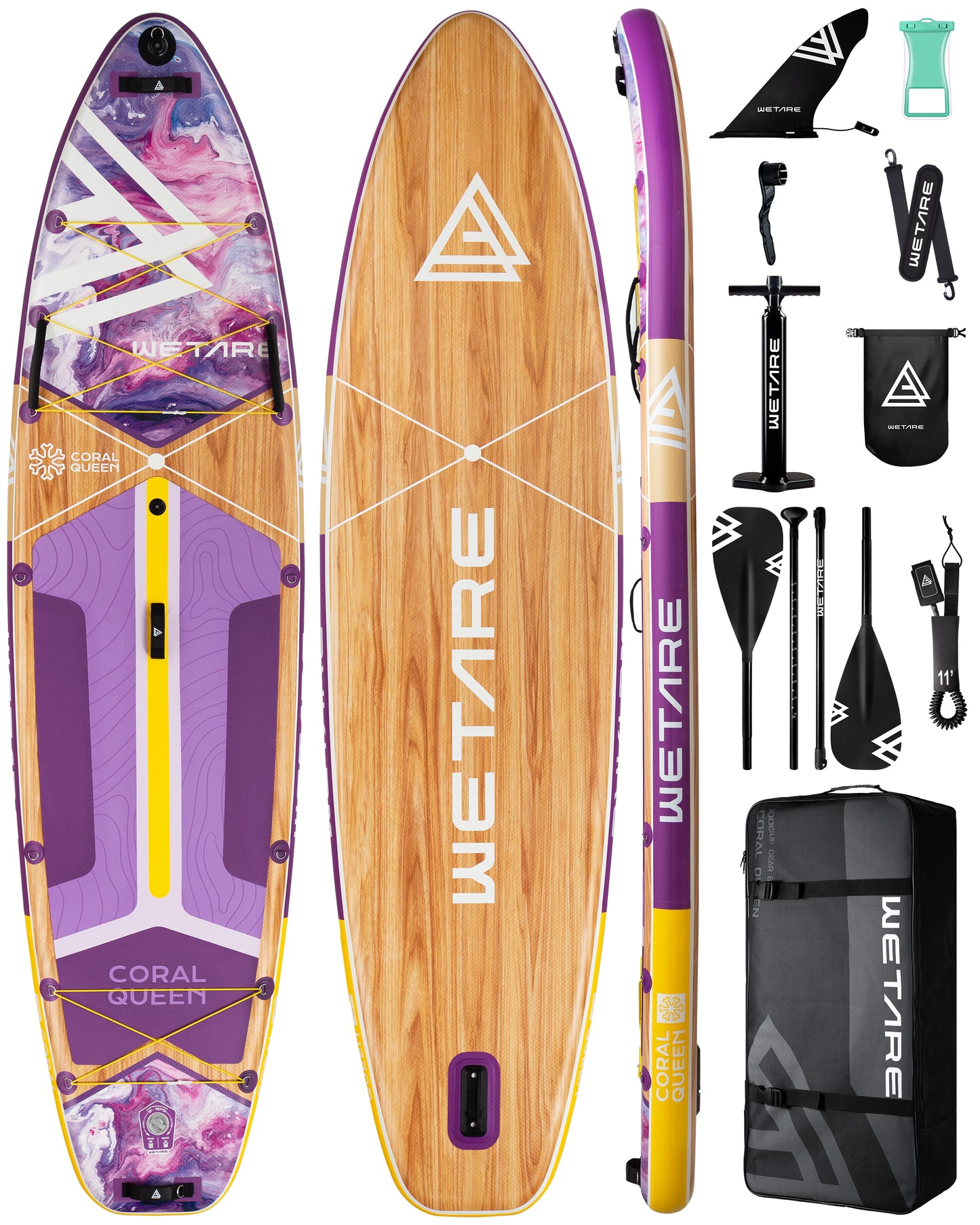 Stand Up Paddle (SUP) Inflable - 11'6 pies / 351 cm + Mochila + Accesorios