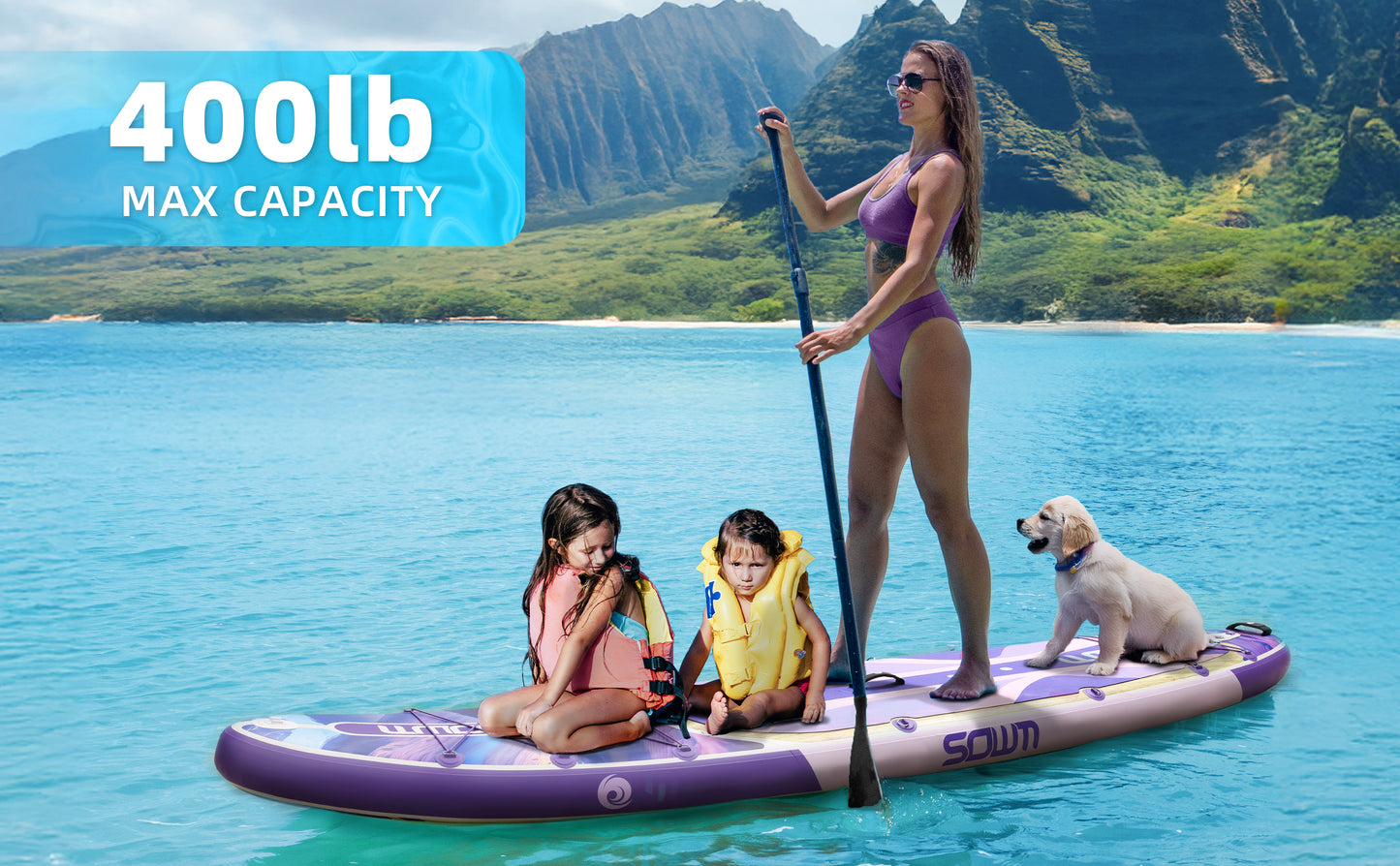 Stand Up Paddle (SUP) Inflable - 11'' pies / 335 cm + Mochila + Accesorios