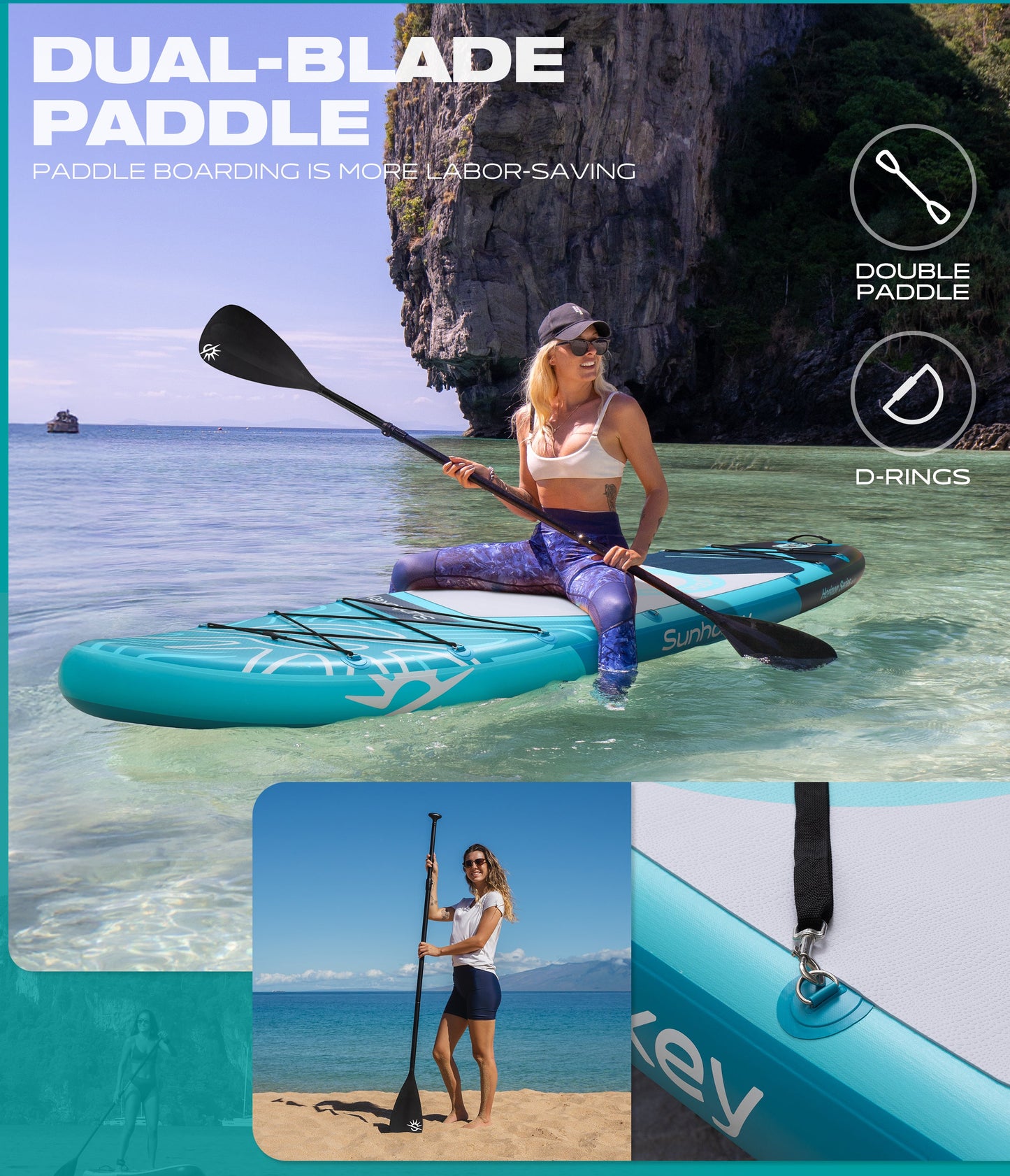 Stand Up Paddle (SUP) Inflable - 11'' pies / 335 cm + Mochila +  Accesorios