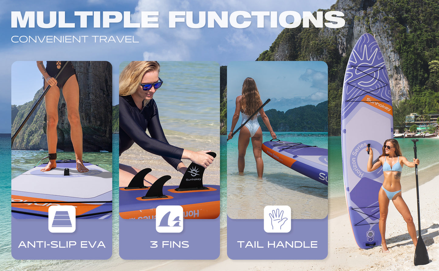 Stand Up Paddle (SUP) Inflable - 11'' pies / 335 cm + Mochila + Accesorios