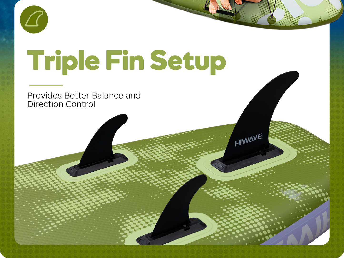 Stand Up Paddle (SUP) Inflable - 11'6 pies / 351 cm + Mochila + Accesorios