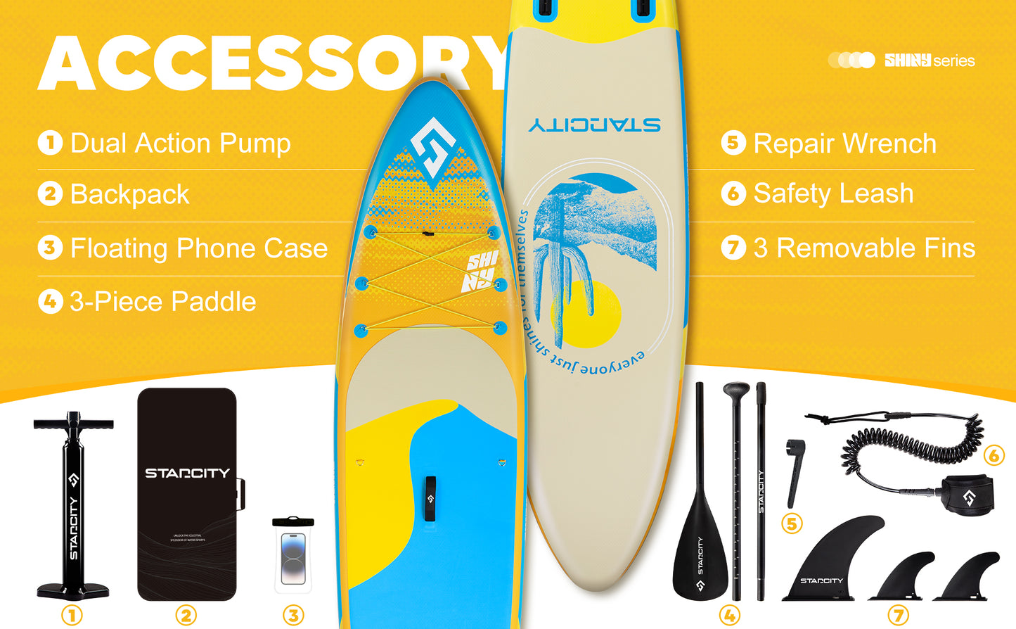 Stand Up Paddle (SUP) Inflable - 11 pies / 335 cm + Mochila + Accesorios