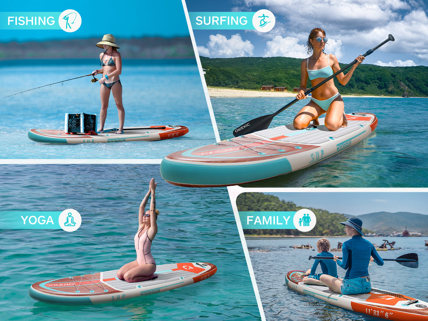 Stand Up Paddle (SUP) Inflable - 11'' pies / 335 cm + Mochila + Accesorios