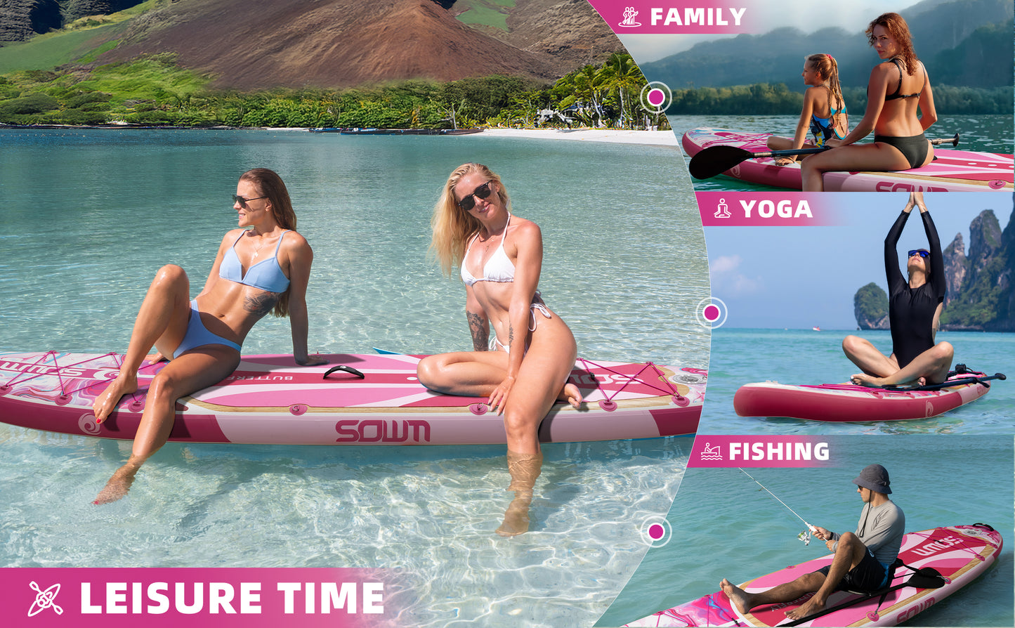 Stand Up Paddle (SUP) Inflable - 11'' pies / 335 cm + Mochila + Accesorios