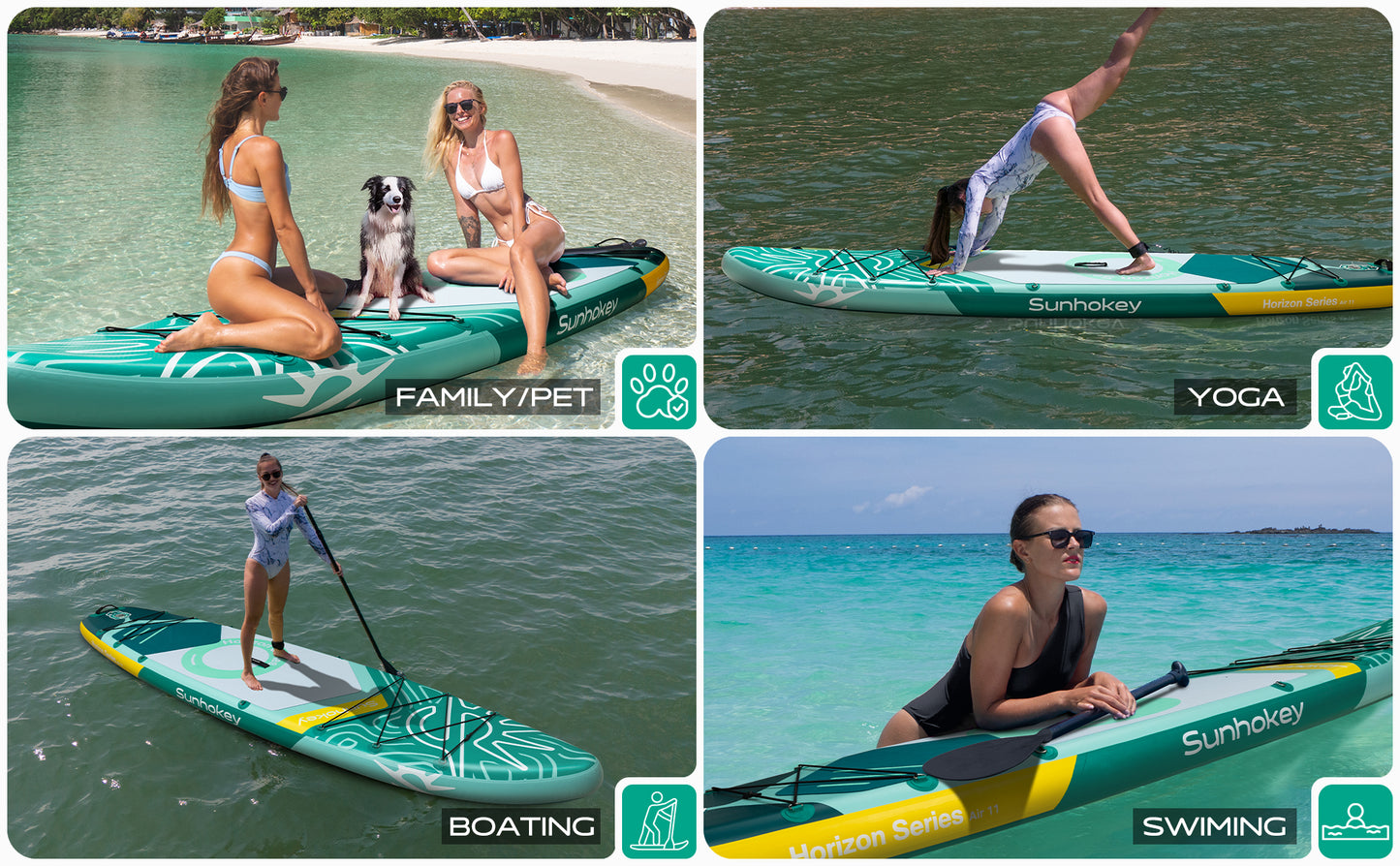 Stand Up Paddle (SUP) Inflable - 11'' pies / 335 cm + Mochila + Accesorios