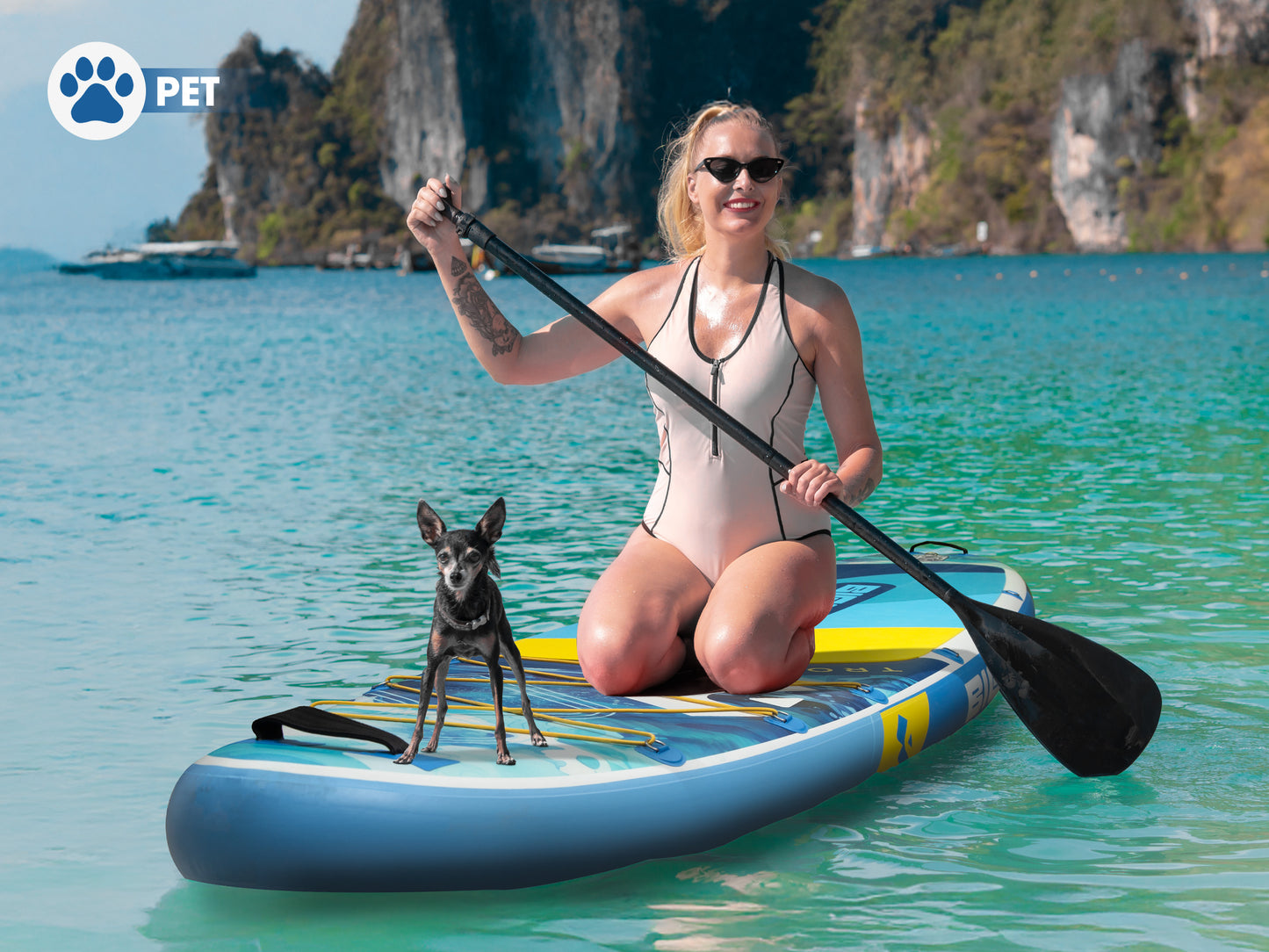 Stand Up Paddle (SUP) Inflable - 11' pies / 335 cm + Mochila + Accesorios