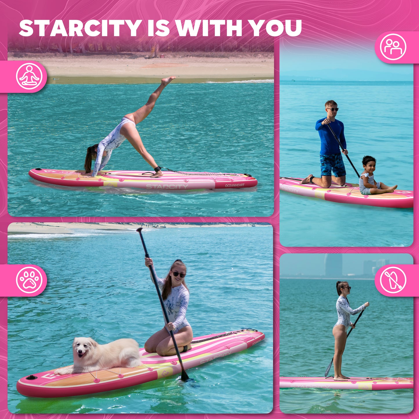 Stand Up Paddle (SUP) Inflable - 11'6 pies / 351 cm + Mochila + Accesorios