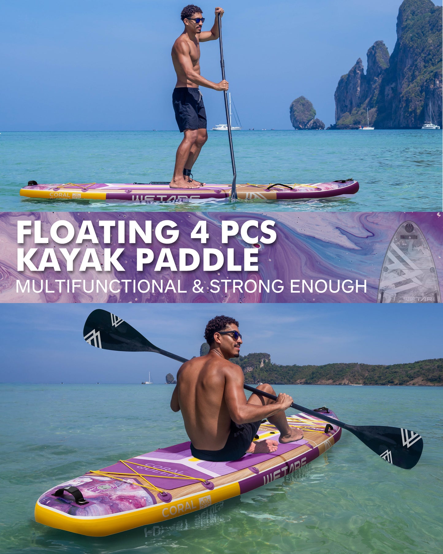 Stand Up Paddle (SUP) Inflable - 11'6 pies / 351 cm + Mochila + Accesorios