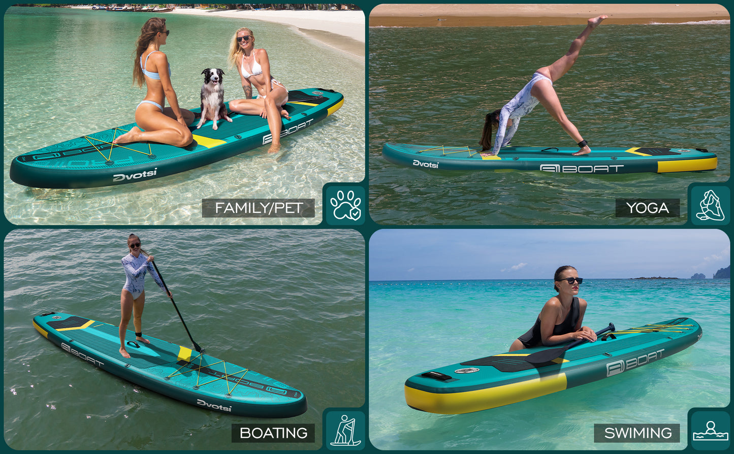 Stand Up Paddle (SUP) Inflable - 11'6 pies / 351 cm + Mochila + Accesorios