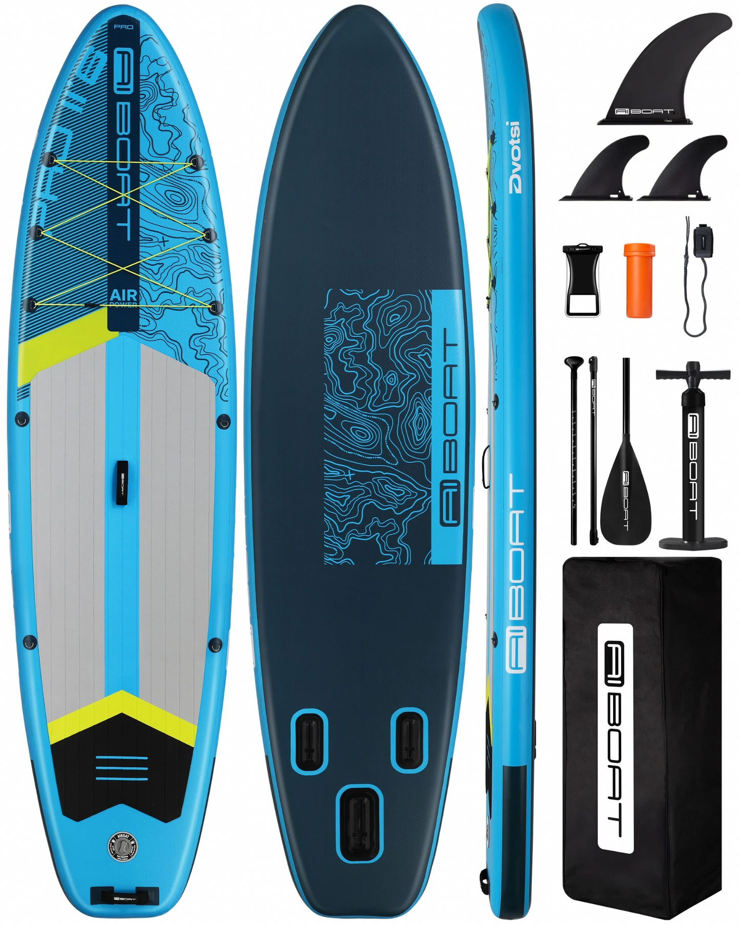 Stand Up Paddle (SUP) Inflable - 11'6  pies / 351 cm + Mochila + Accesorios
