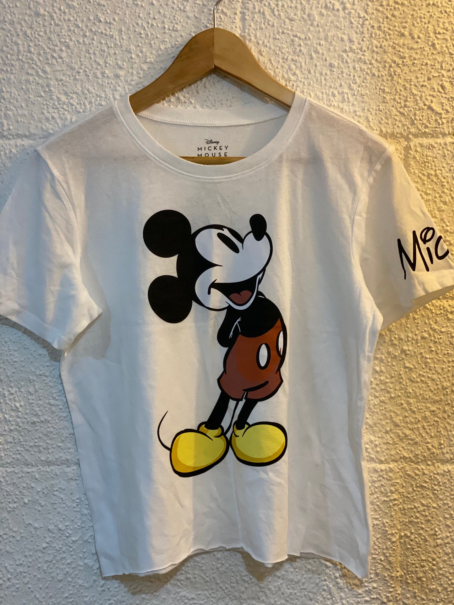 Polera blanca Mickey